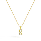Collana Infinito in Oro e Zirconi - Oro Giallo | Facco Gioielli