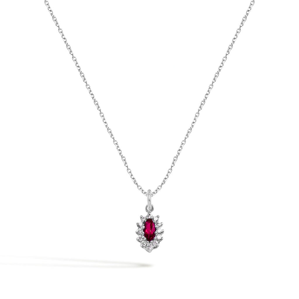 Collana GEMME in Oro e Zirconi - Oro Bianco | Facco Gioielli
