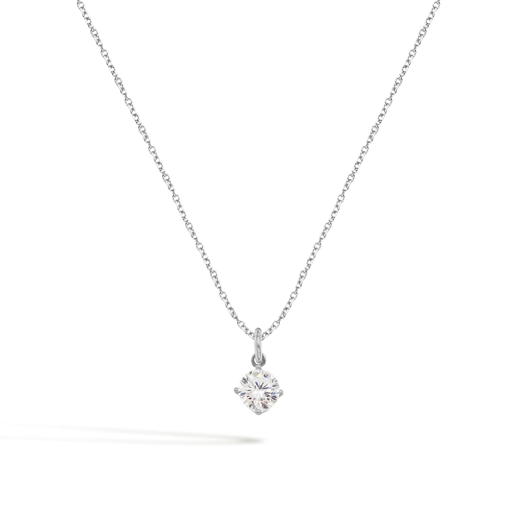 Collana Luce in Oro e Zirconi - Oro Bianco | Facco Gioielli
