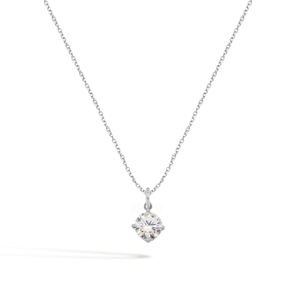 Collana Luce in Oro e Zirconi - Oro Bianco | Facco Gioielli