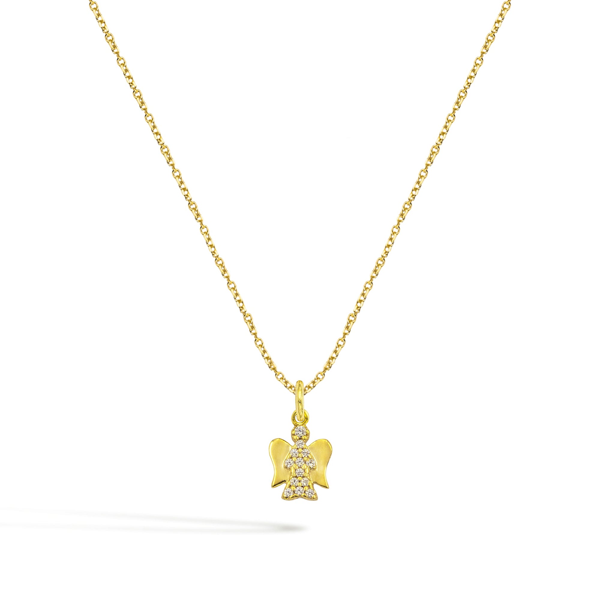 Collana Credo in Oro e Zirconi