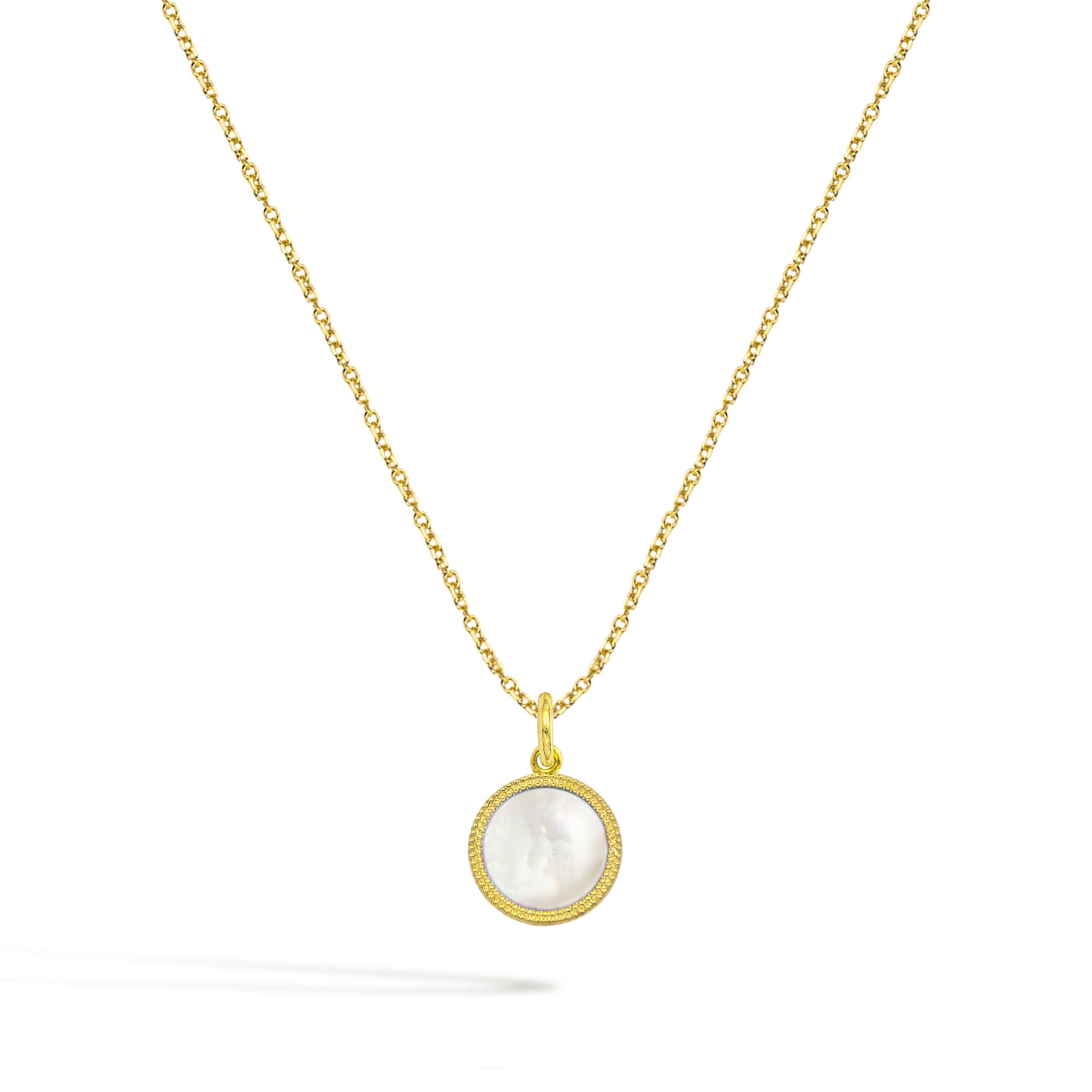 Collana Cerchio in Oro e Madreperla