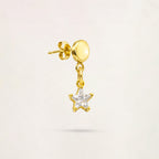 Orecchino Stella in Oro - Oro Giallo 9 kt | Facco Gioielli