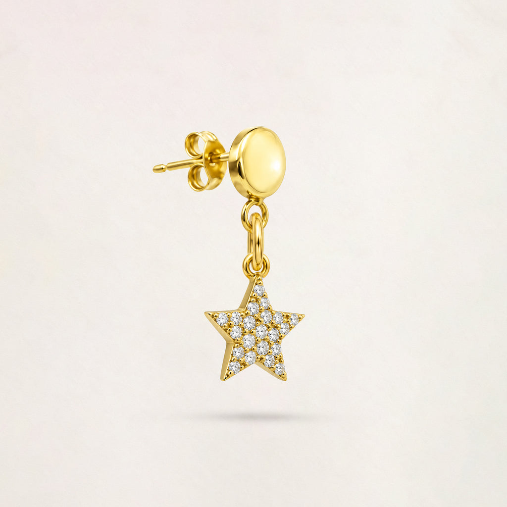 Orecchino Stella in Oro - Oro Giallo 9 kt | Facco Gioielli