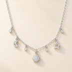 Moon, Sun and Star Gold Necklace