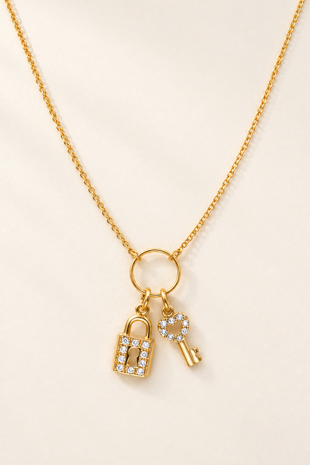 Collana Lucchetto e Chiave in Oro - Oro Giallo 18 kt | Facco Gioielli
