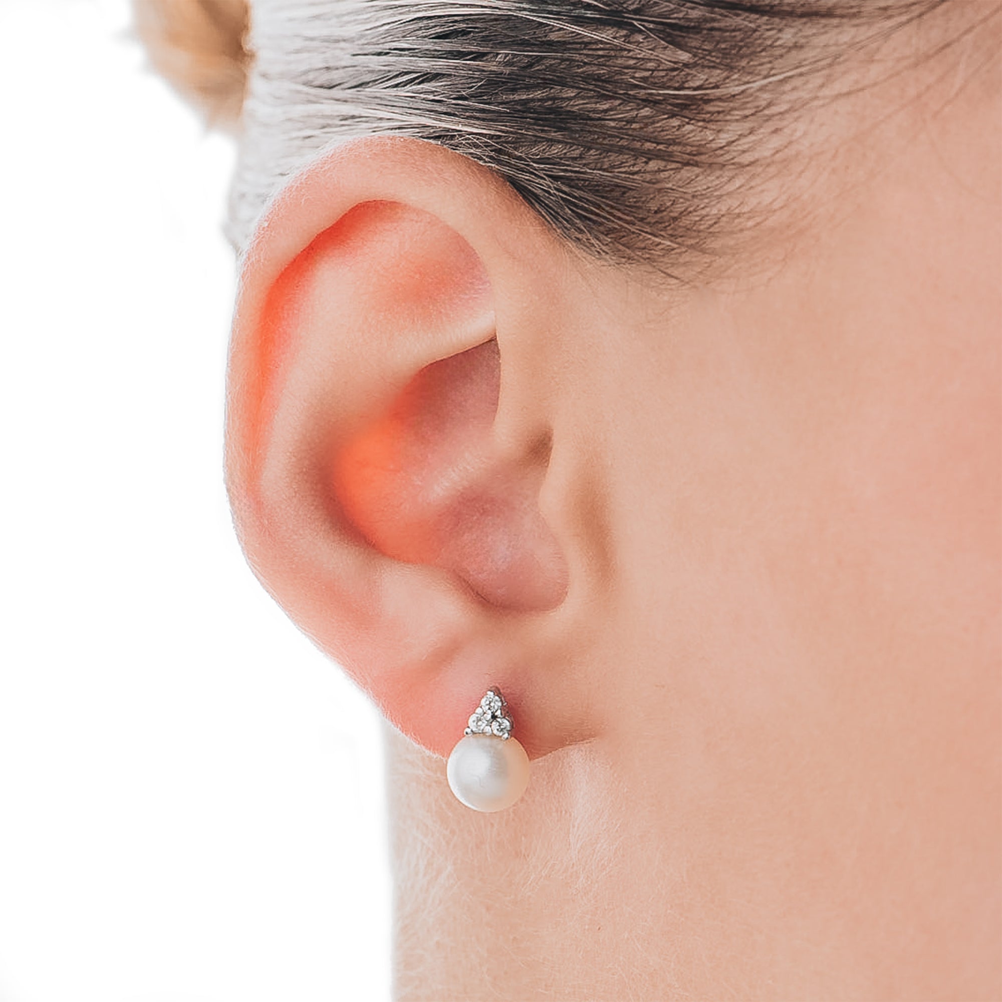 Orecchini Perla in Oro e Zirconi