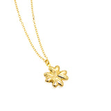 Four Leaf Clover Necklace in Real Gold 
