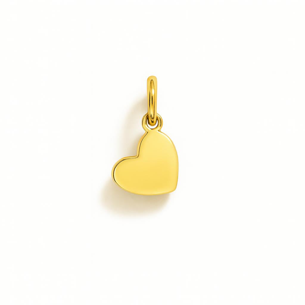 Charm Cuore in Oro Giallo