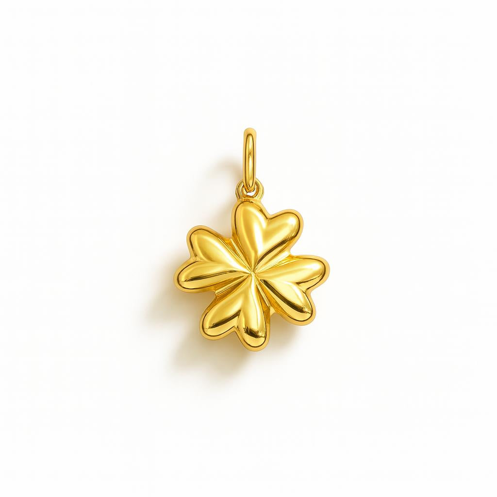 Charm Quadrifoglio in Oro Giallo
