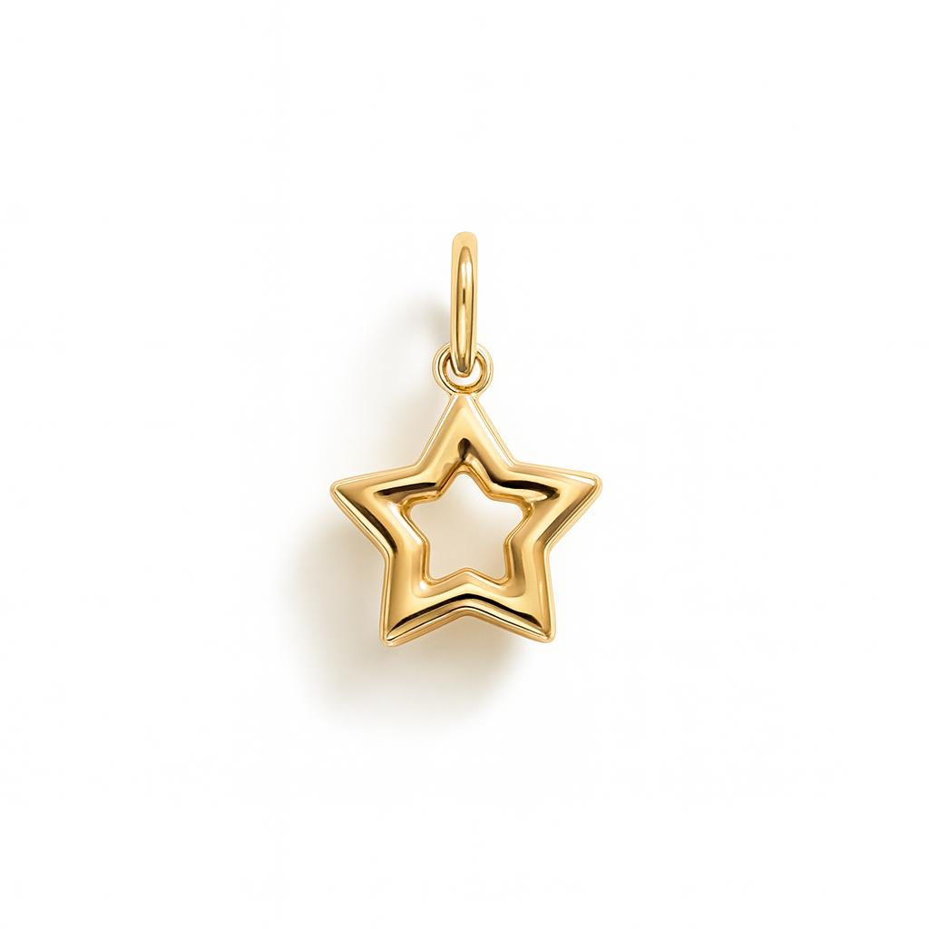 Charm Stella in Oro Giallo