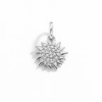 Charm Sole in Oro Bianco e Zirconi