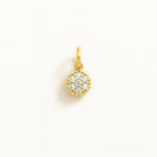 Charm Cerchio in Oro Giallo e Zirconi