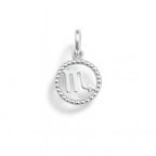 Scorpio Zodiac Sign Charm in White Gold