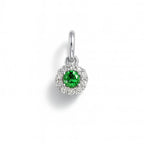 Charm Gemme in Oro Bianco e Zirconi