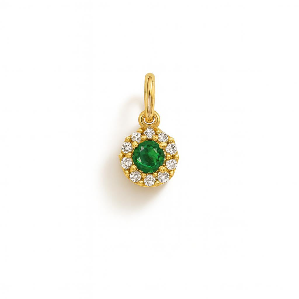 Charm Gemme in Oro Giallo e Zirconi