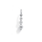 White Gold and Cubic Zirconia Light Charm