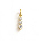 Charm Luce in Oro Giallo e Zirconi