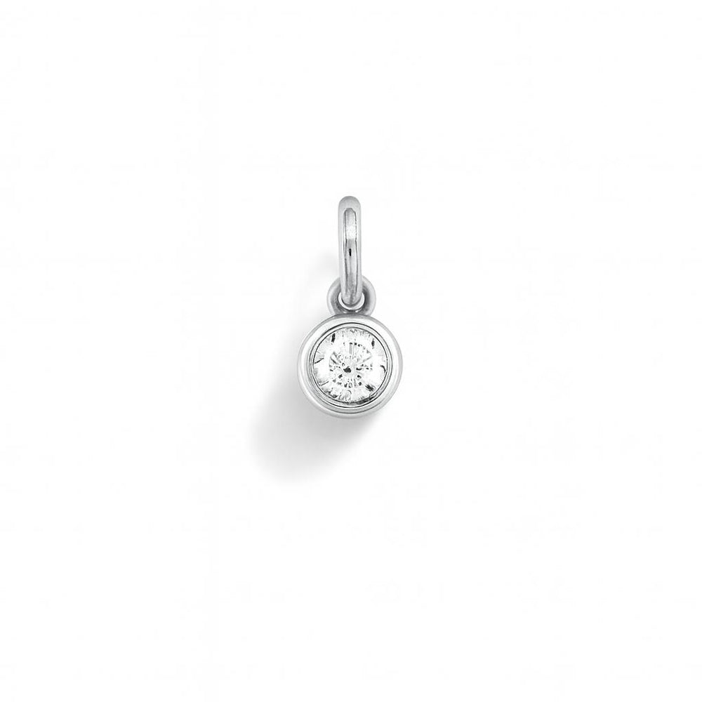 Charm Luce en Oro Blanco y Circonitas