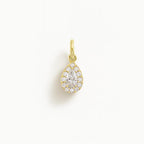 Charm Luce in Oro Giallo e Zirconi