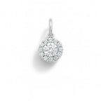 Charm Luce in Oro Bianco e Zirconi
