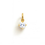 Charm Luce in Oro Giallo e Zirconi