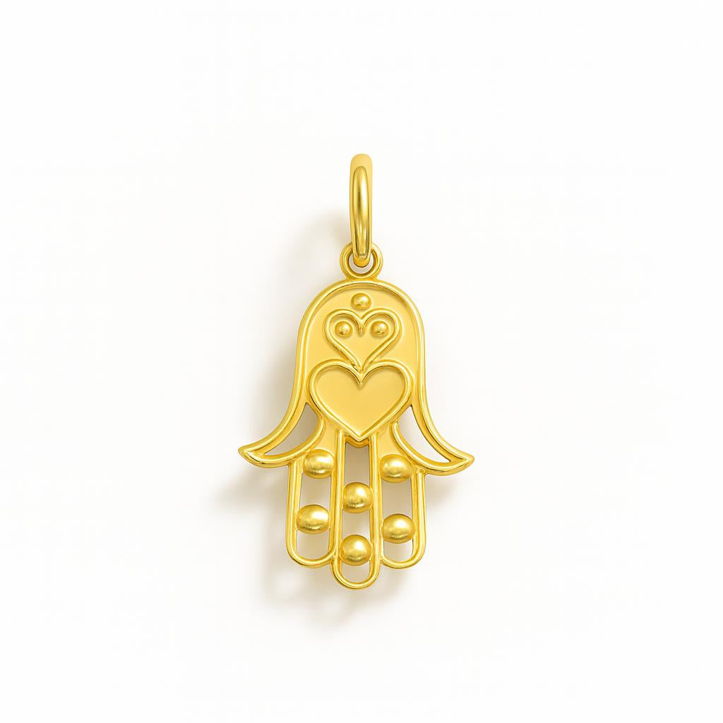 Charm Mano di Fatima in Oro Giallo