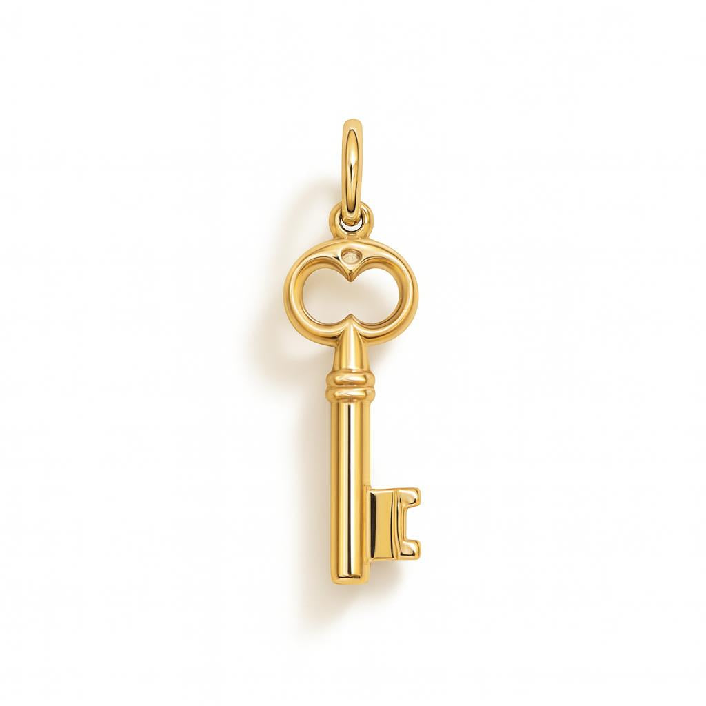 Charm Chiave in Oro Giallo