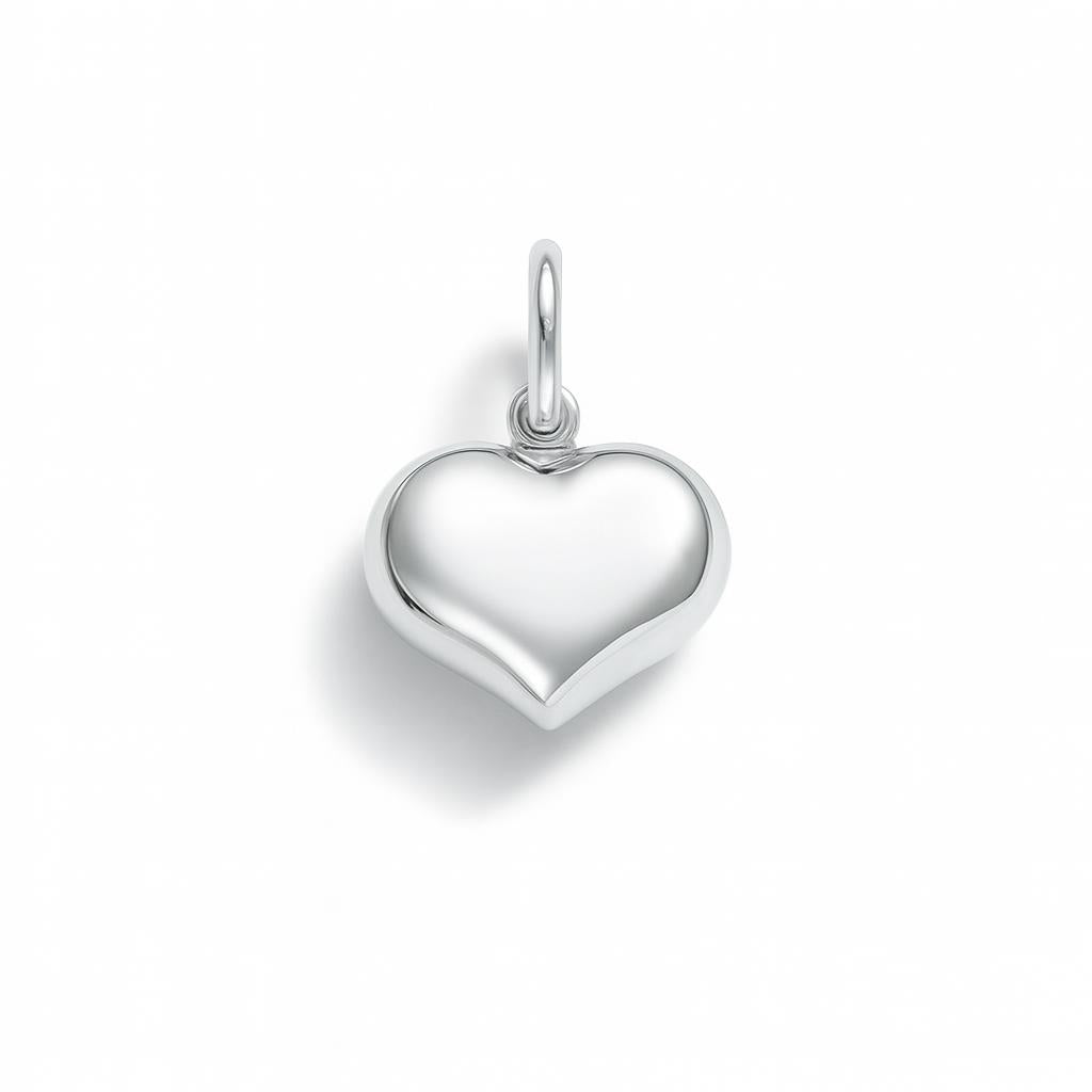 Charm Cuore in Oro Bianco