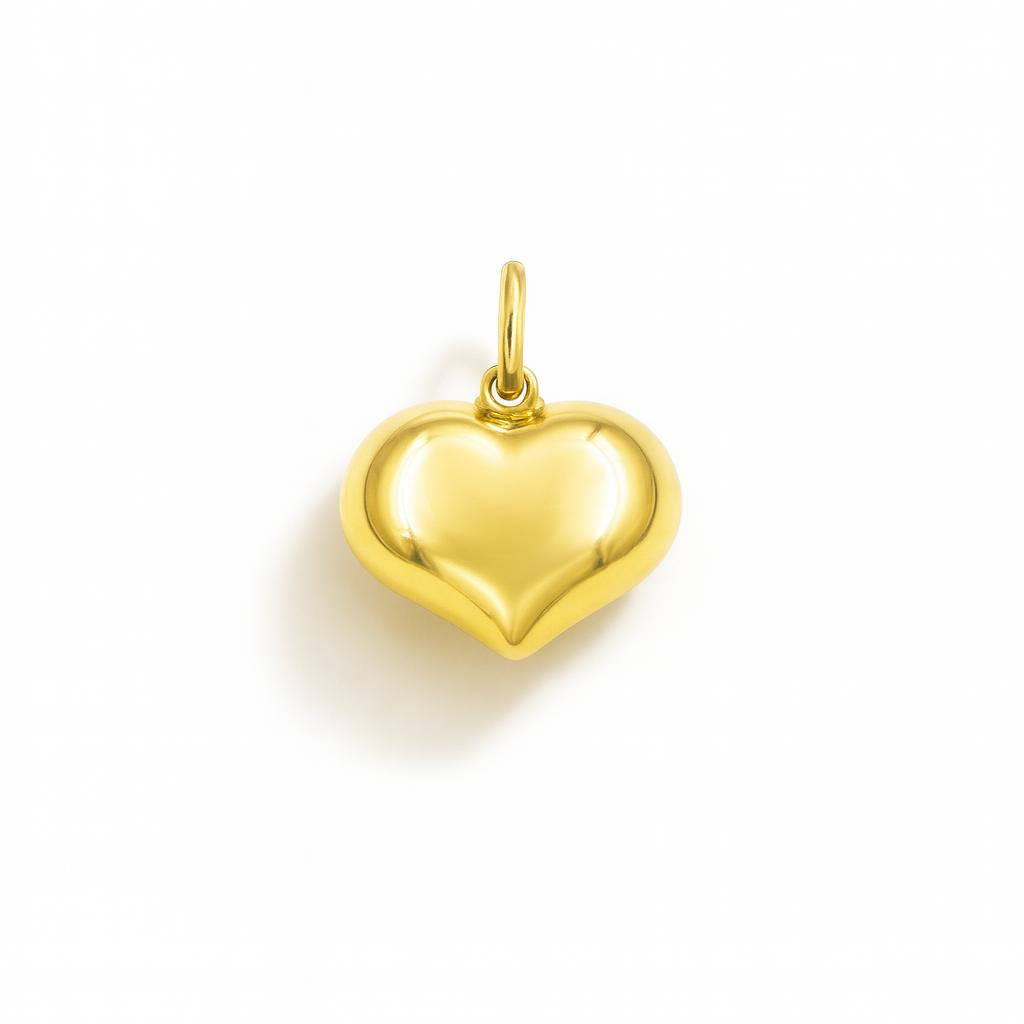 Charm Cuore in Oro Giallo