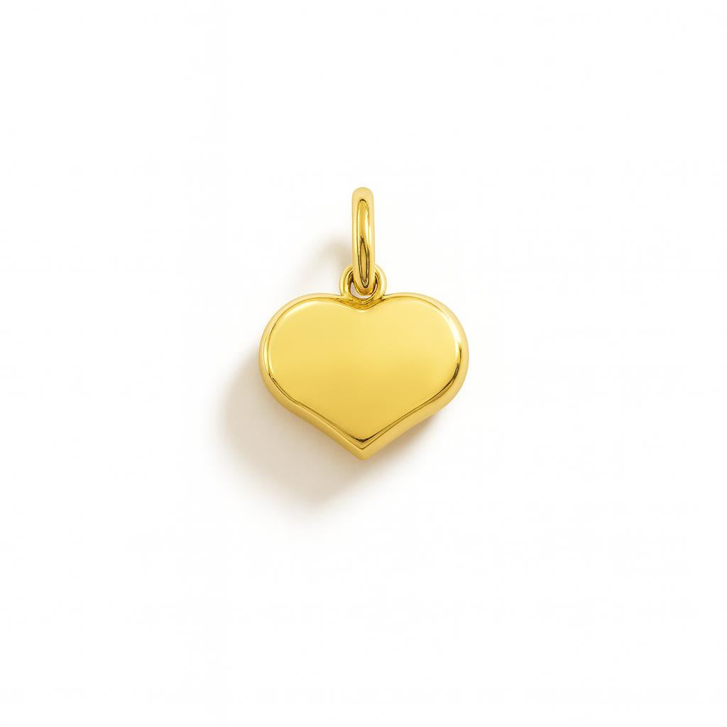 Yellow Gold Heart Charm