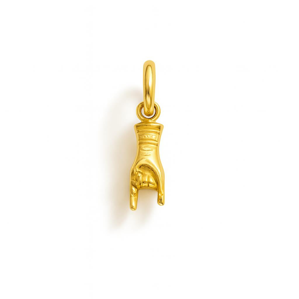 Charm Corna in Oro Giallo