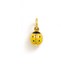 Charm Coccinella in Oro Giallo e Smalto Giallo