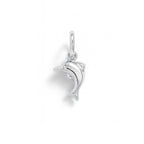 White Gold Dolphin Charm