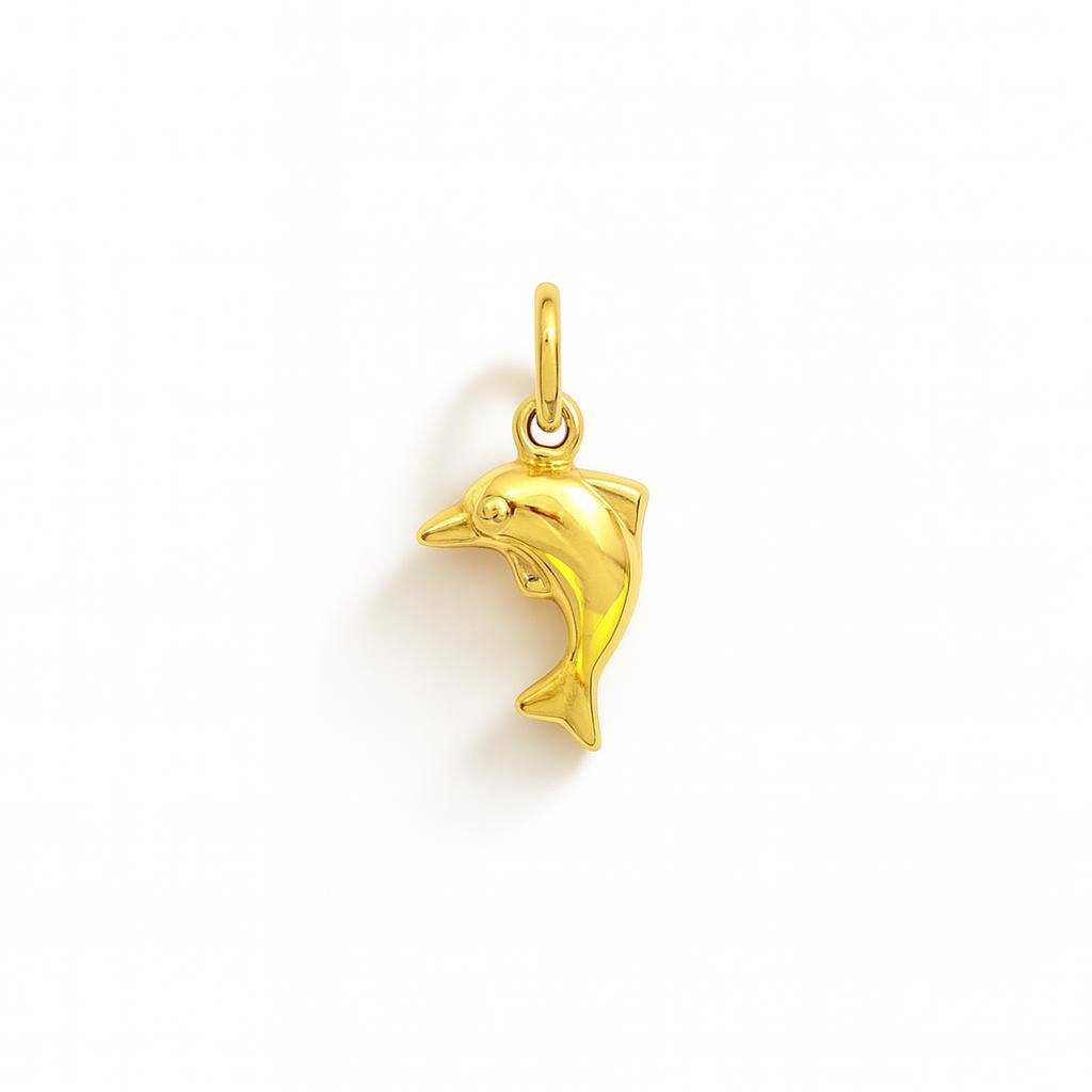 Charm Delfino in Oro Giallo
