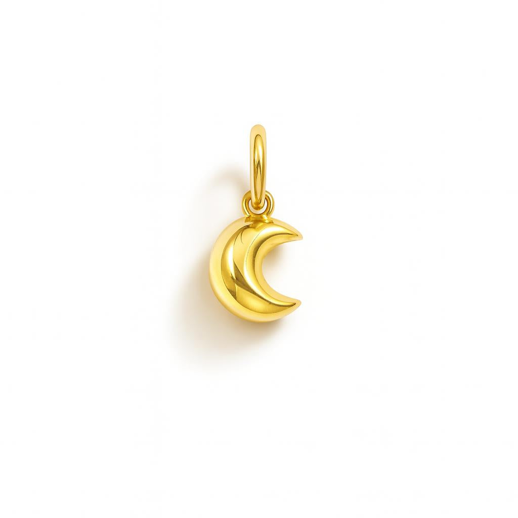 Charm Luna in Oro Giallo