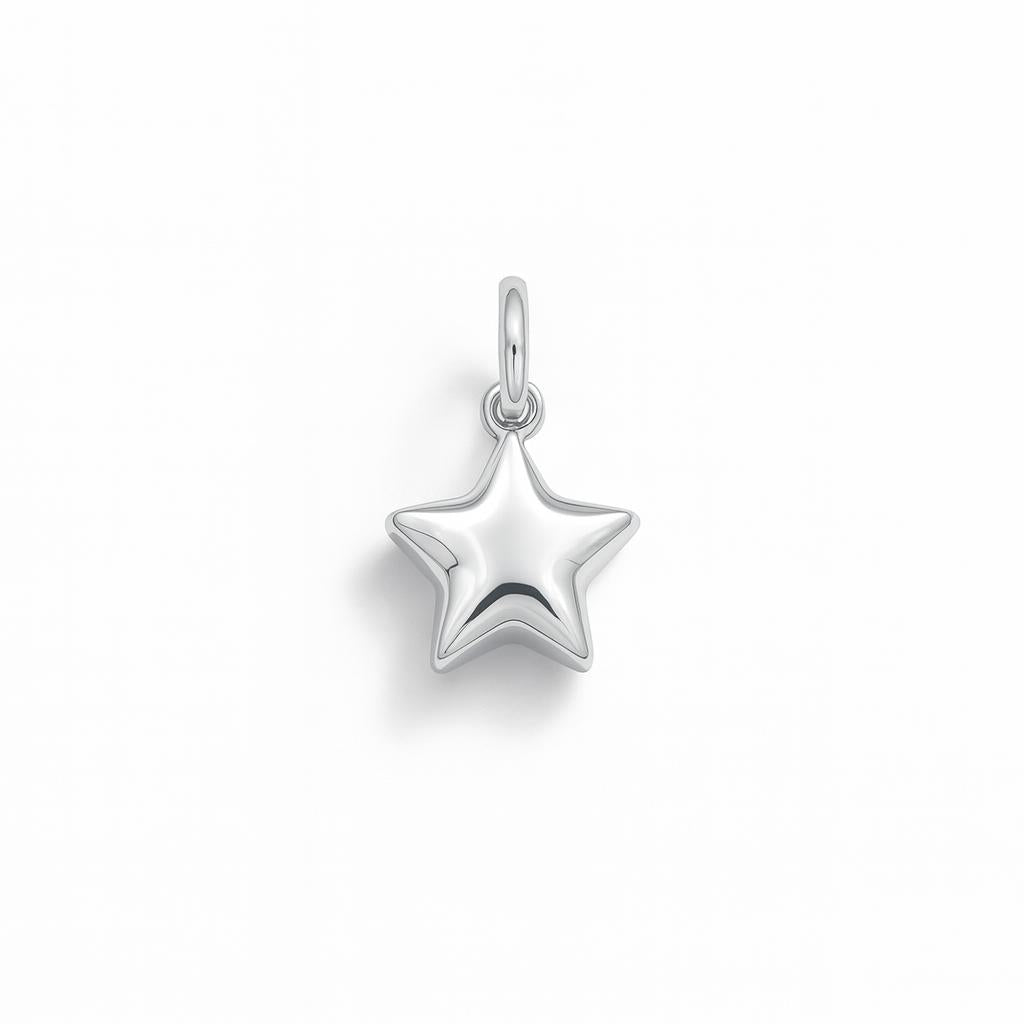 Charm Stella in Oro Bianco