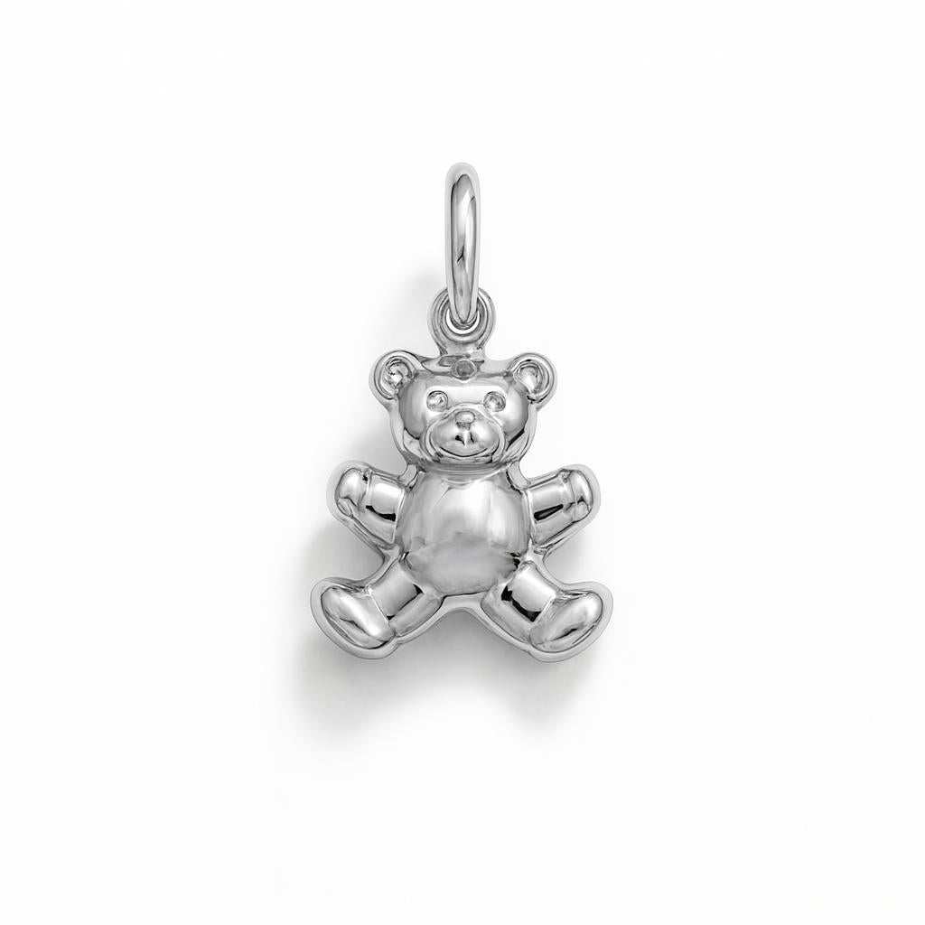 Charm Orsetto in Oro Bianco