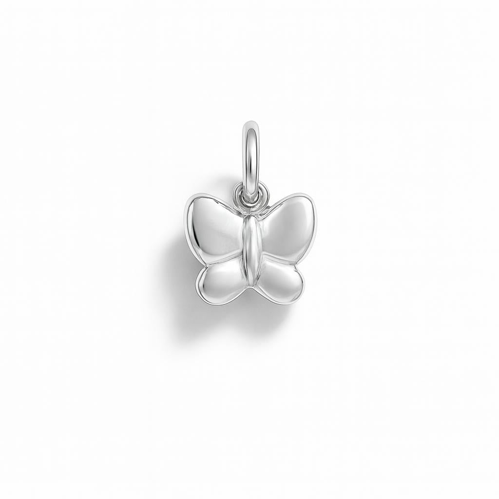 Charm Farfalla in Oro Bianco