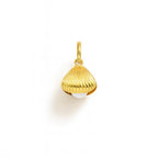 Charm Conchiglia in Oro Giallo e Perla