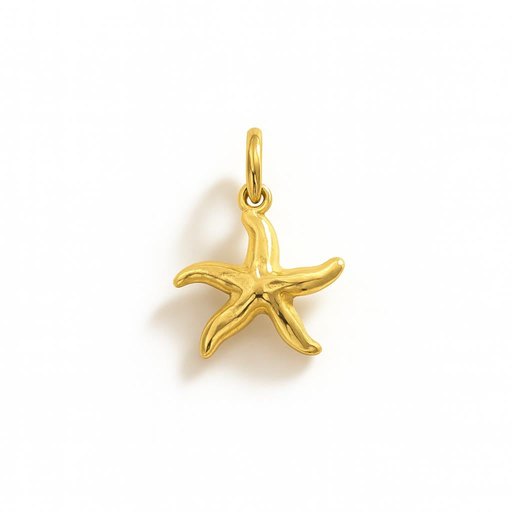 Charm Stella Marina in Oro Giallo