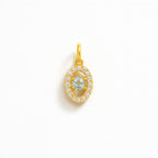 Charm Luce in Oro Giallo e Zirconi