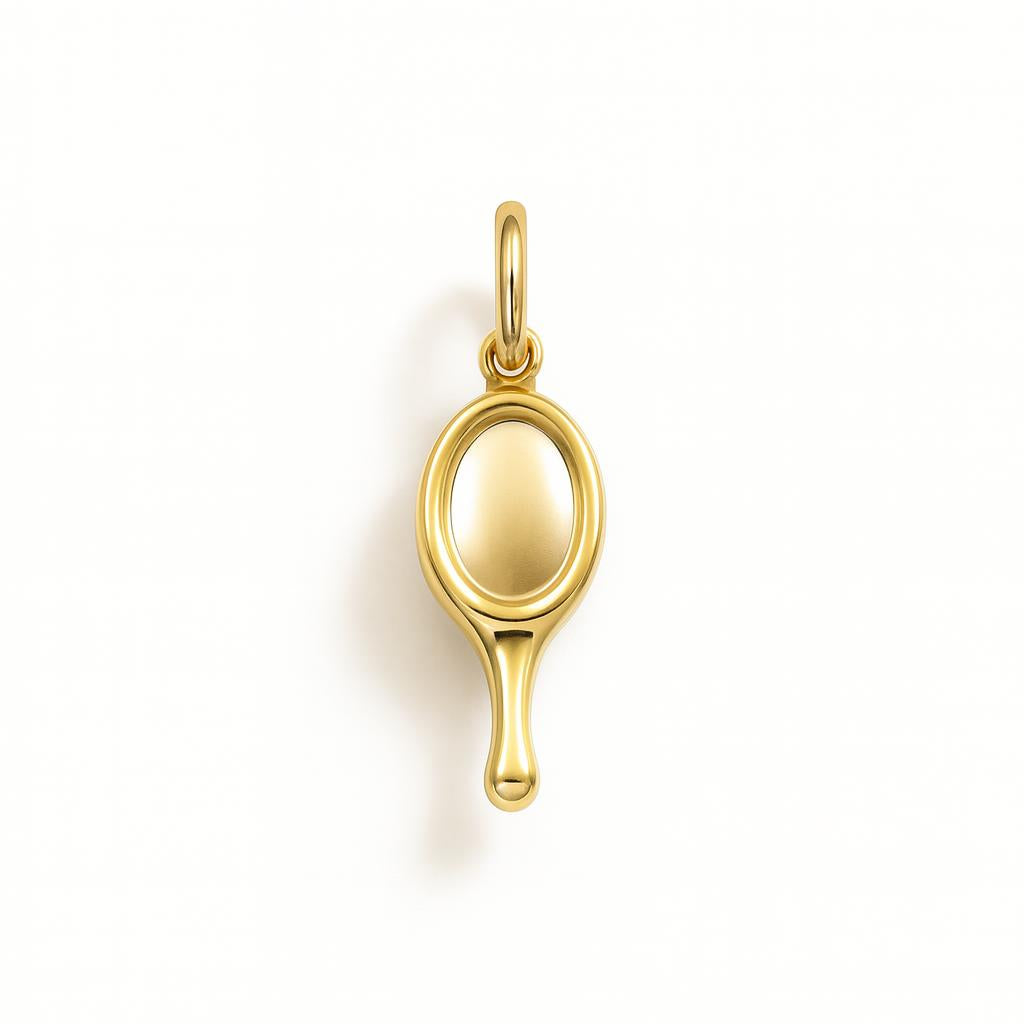 Yellow Gold Mirror Charm