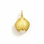 Charm Conchiglia in Oro Giallo e Perla