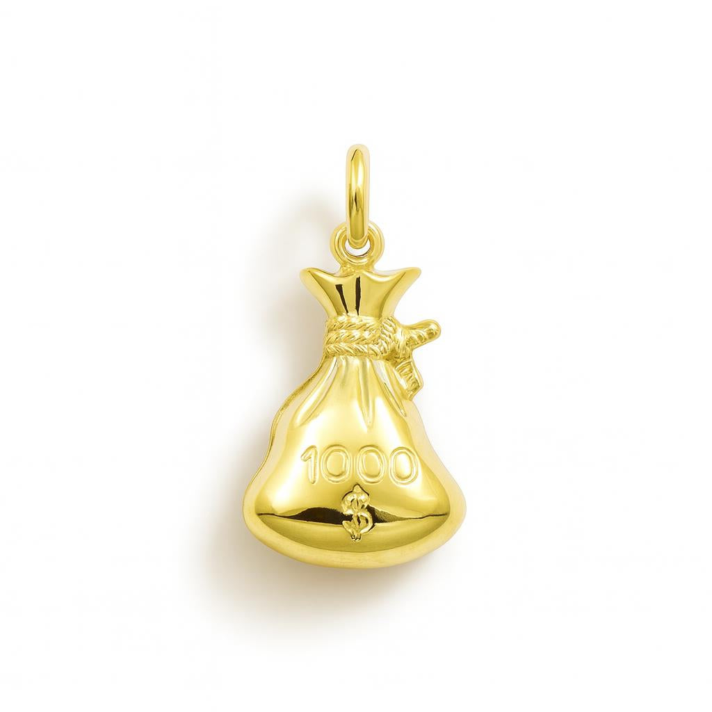 Yellow Gold Money Charm