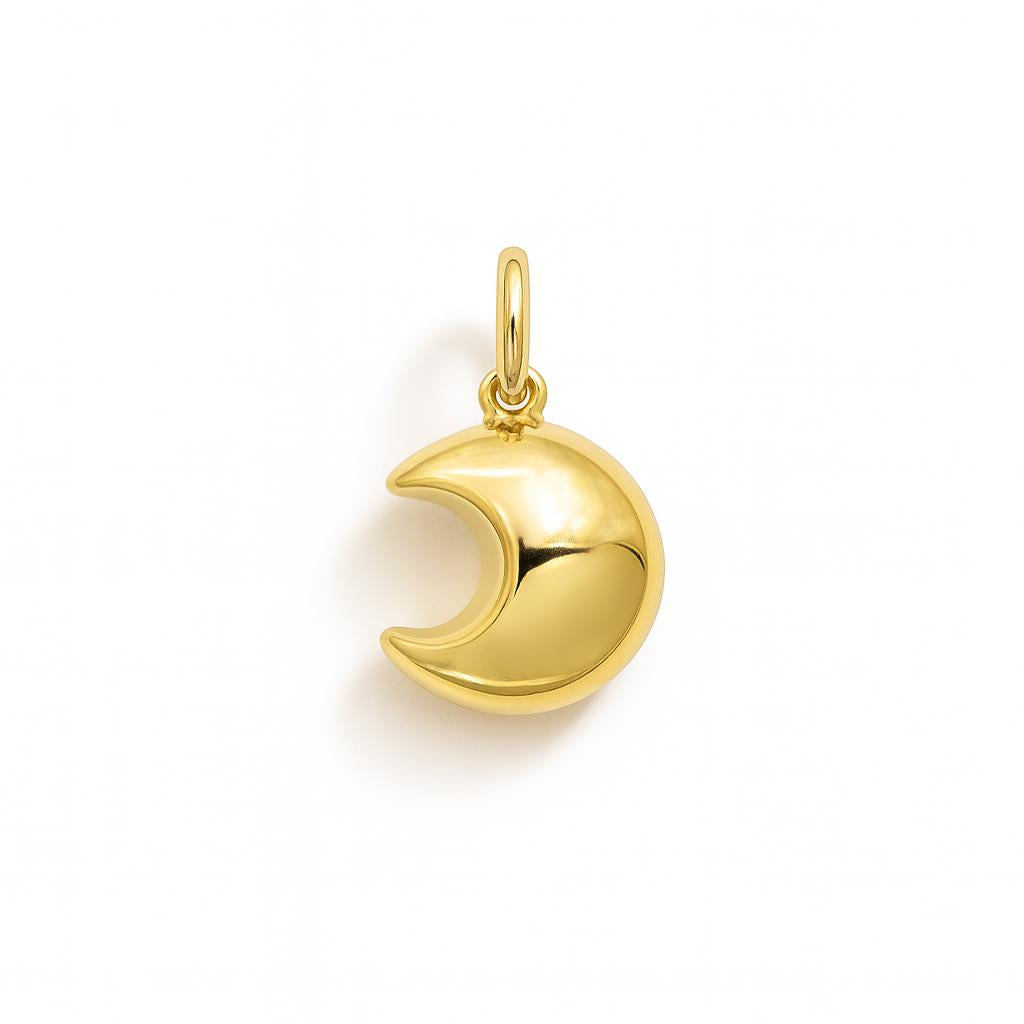 Charm Luna in Oro Giallo
