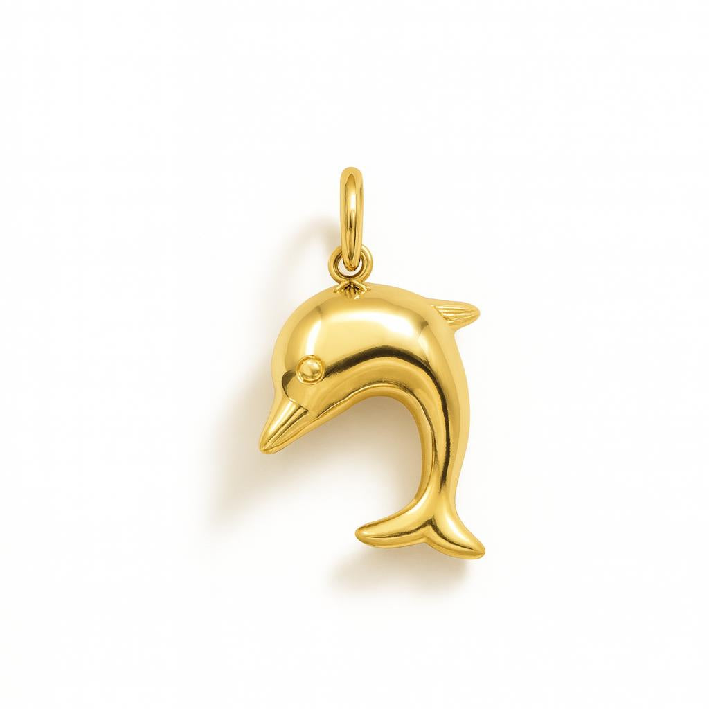 Charm Delfino in Oro Giallo