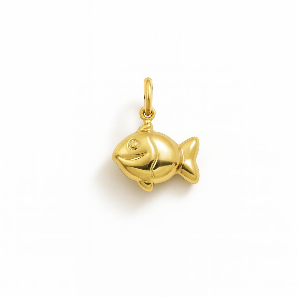 Charm Pesce in Oro Giallo