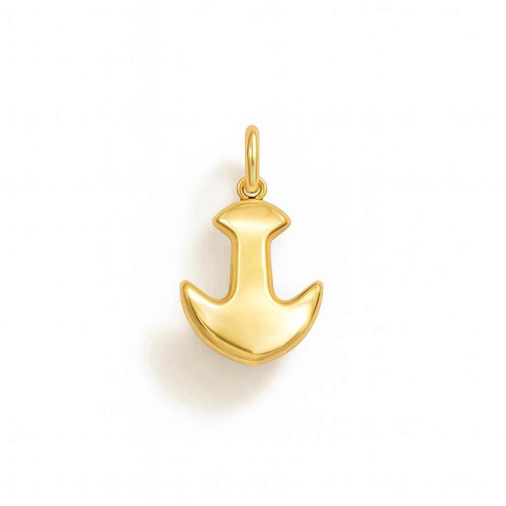 Charm Ancora in Oro Giallo
