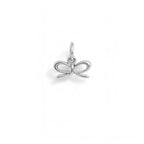 Charm Fiocco in Oro Bianco